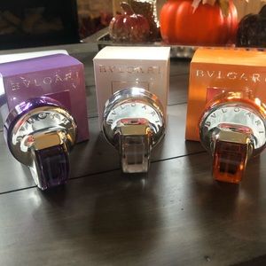 Bvlgari eau de toilette travel set 0.5 Oz .3 total